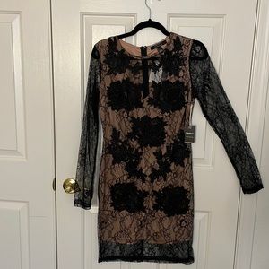 NWT black lace cocktail dress